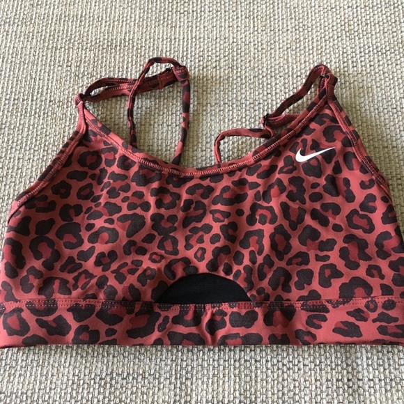 Nike Tops - Nike Leopard Print Sports Bra XS